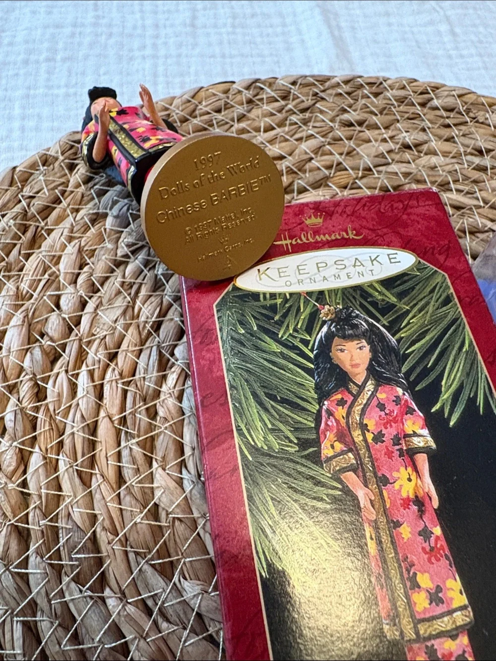 Hallmark Keepsake Chinese Barbie Ornament Dolls of the World 1997